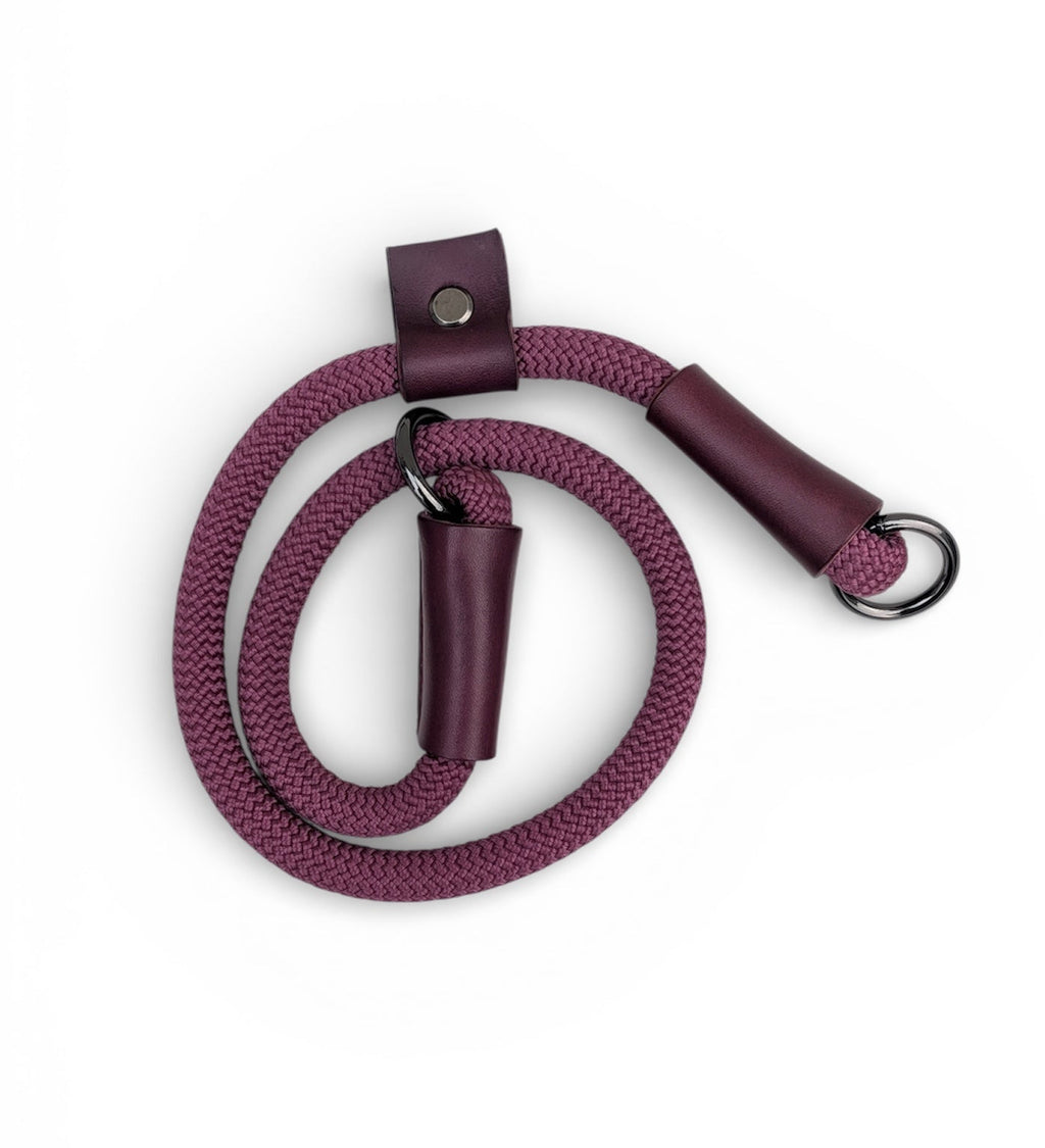 10mm thick Aubergine Slip Collar - Gunmetal