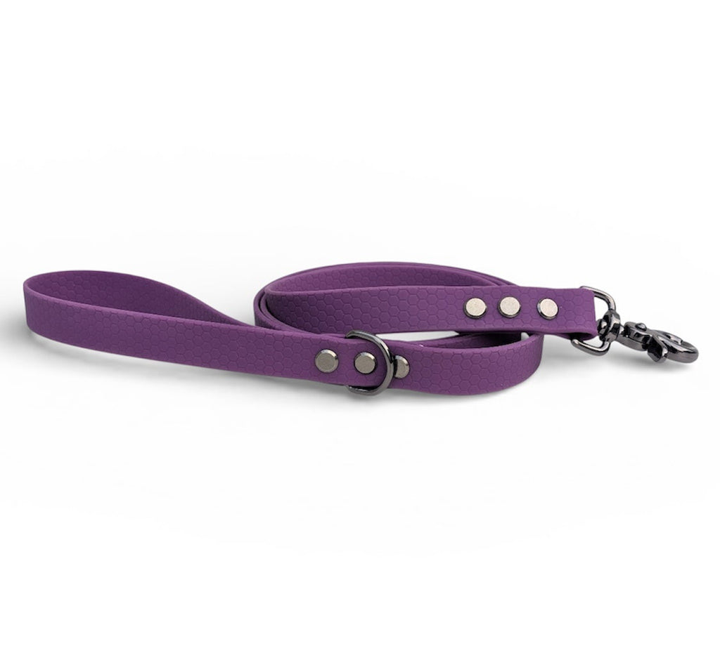 Purple Waterproof lead - Gunmetal