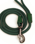 Deep Green Dog Lead - OEKOT-TEX Certified Rope | made in the UK