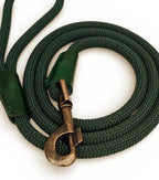 Deep Green Dog Lead - OEKOT-TEX Certified Rope | made in the UK