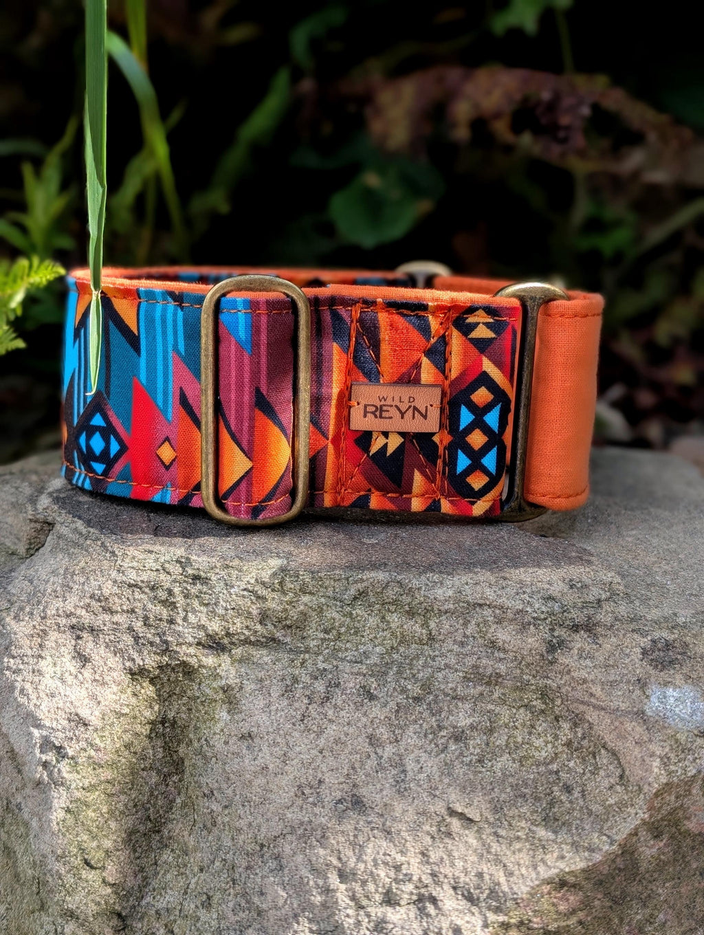Tribal Martingale Dog Collar | Adjustable Dog Collar | Boho Dog Collar | UK Made | Oeko-Tex Webbing