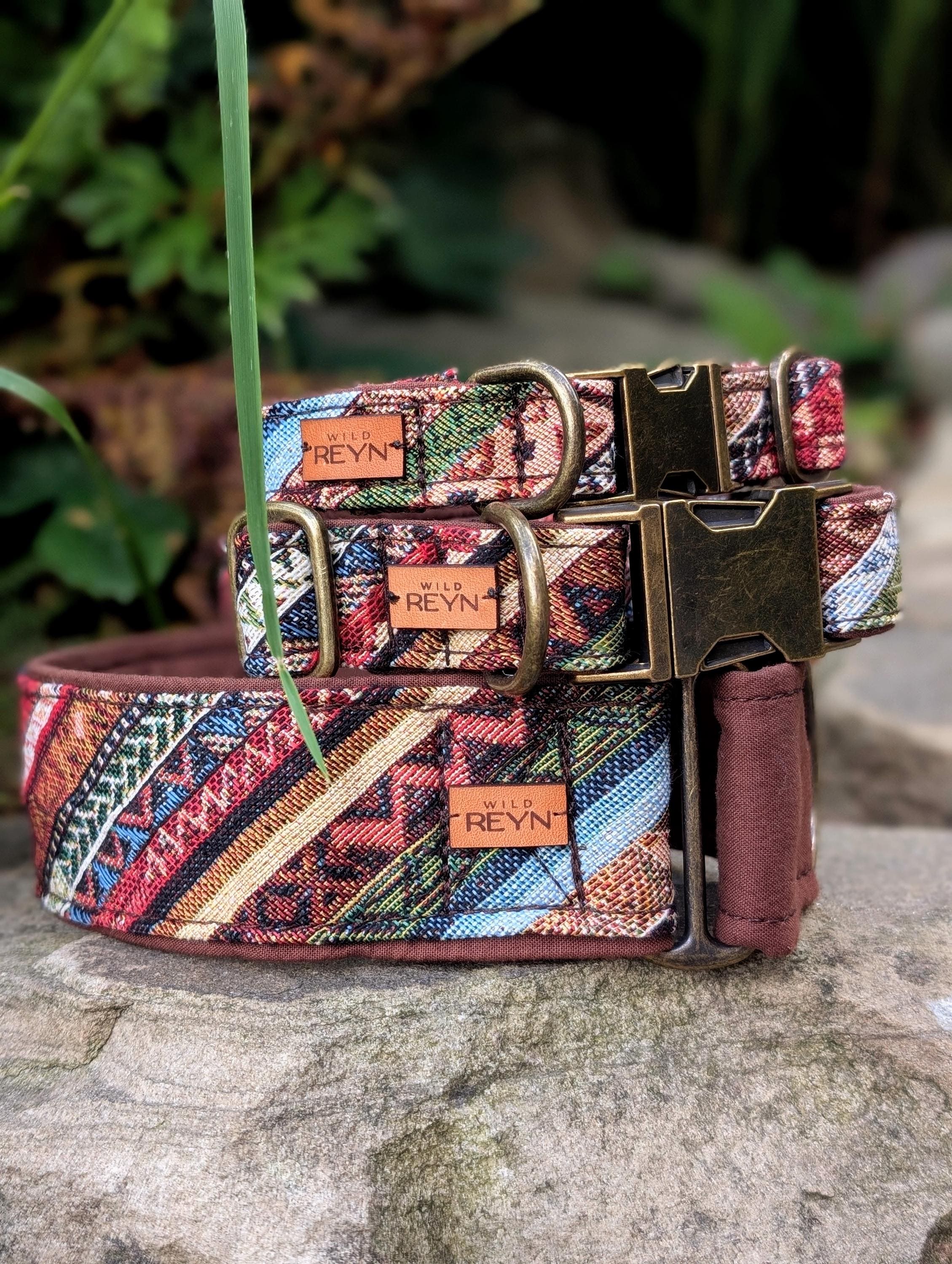 Boho Martingale Dog Collar | Adjustable Dog Collar | Boho Dog Collar | UK Made | Oeko-Tex Webbing