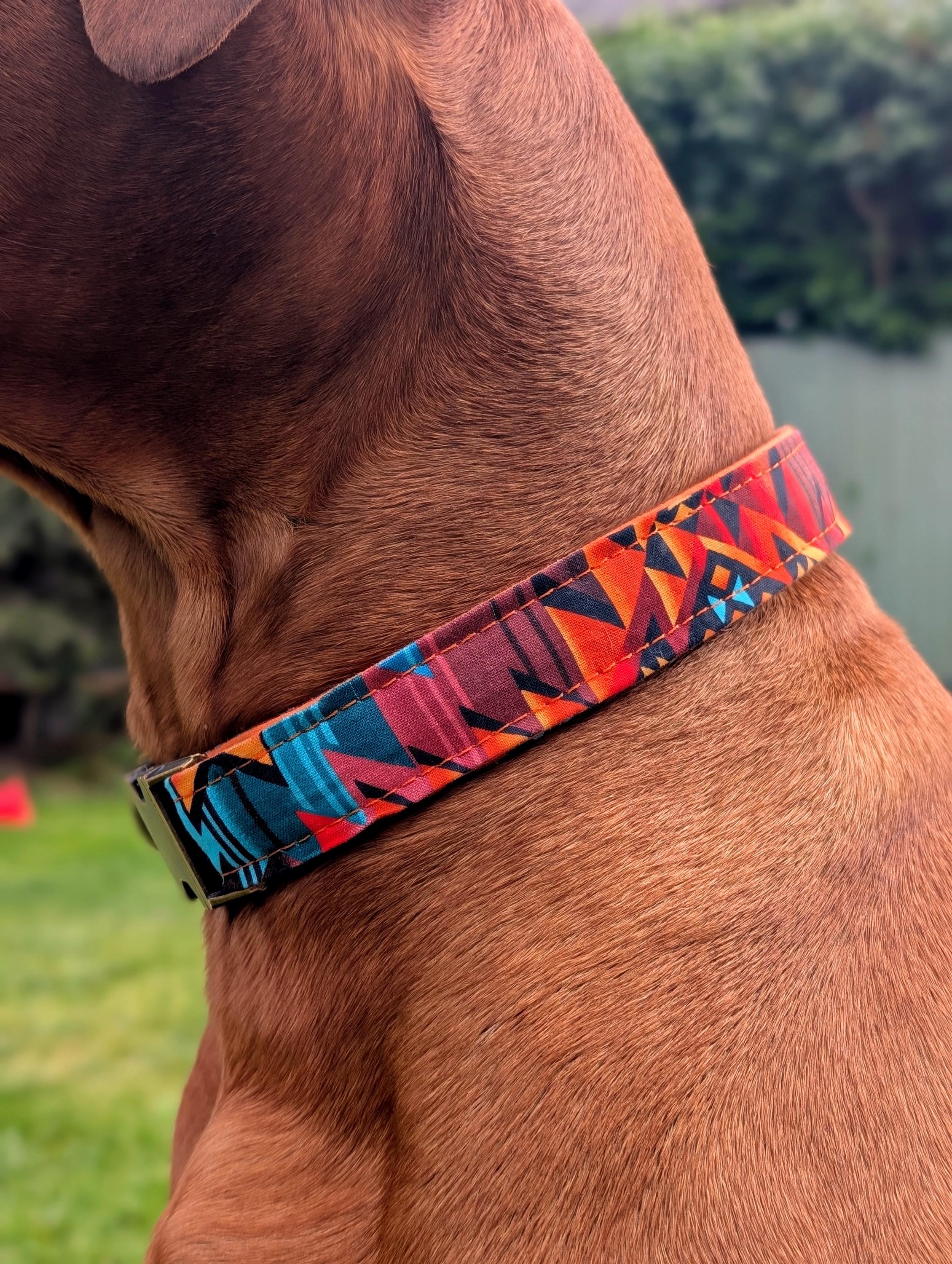 Bright Tribal Dog Collar