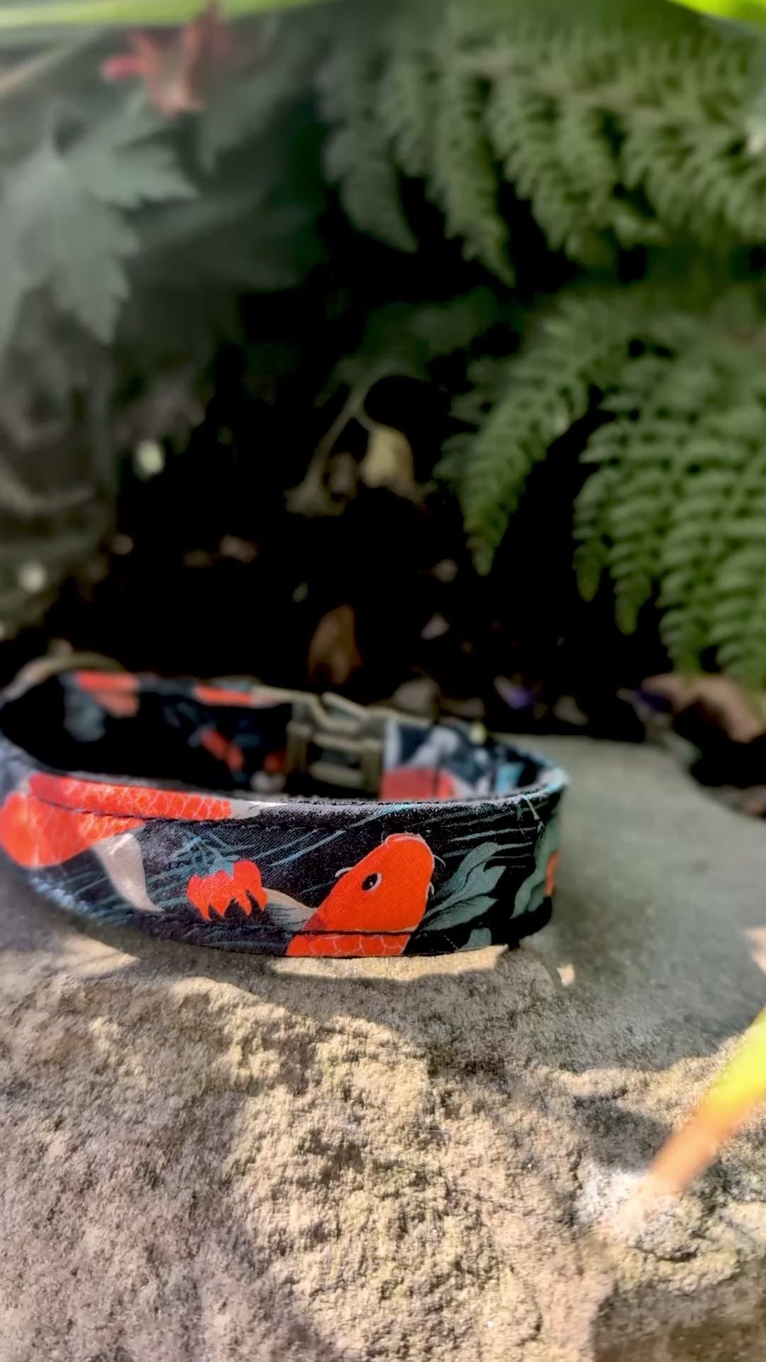 Japanese themed Koi Dog Collar