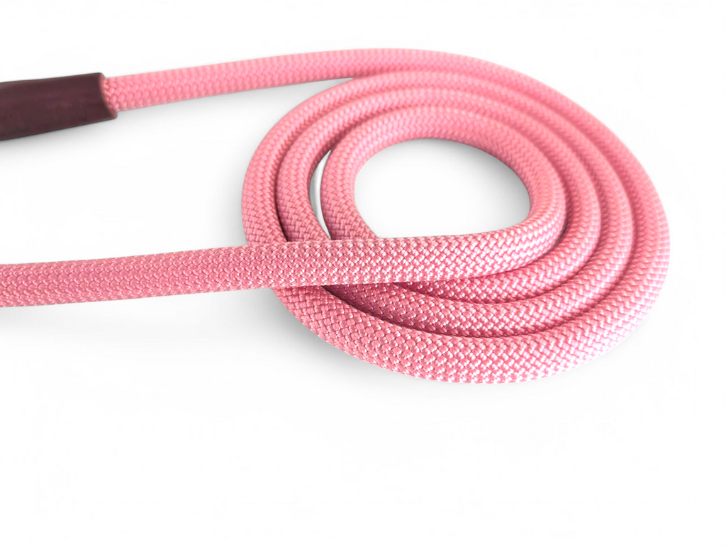 Cotton Candy Pink Dog Lead-Gunmetal