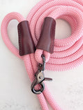 Cotton Candy Pink Dog Lead-Gunmetal